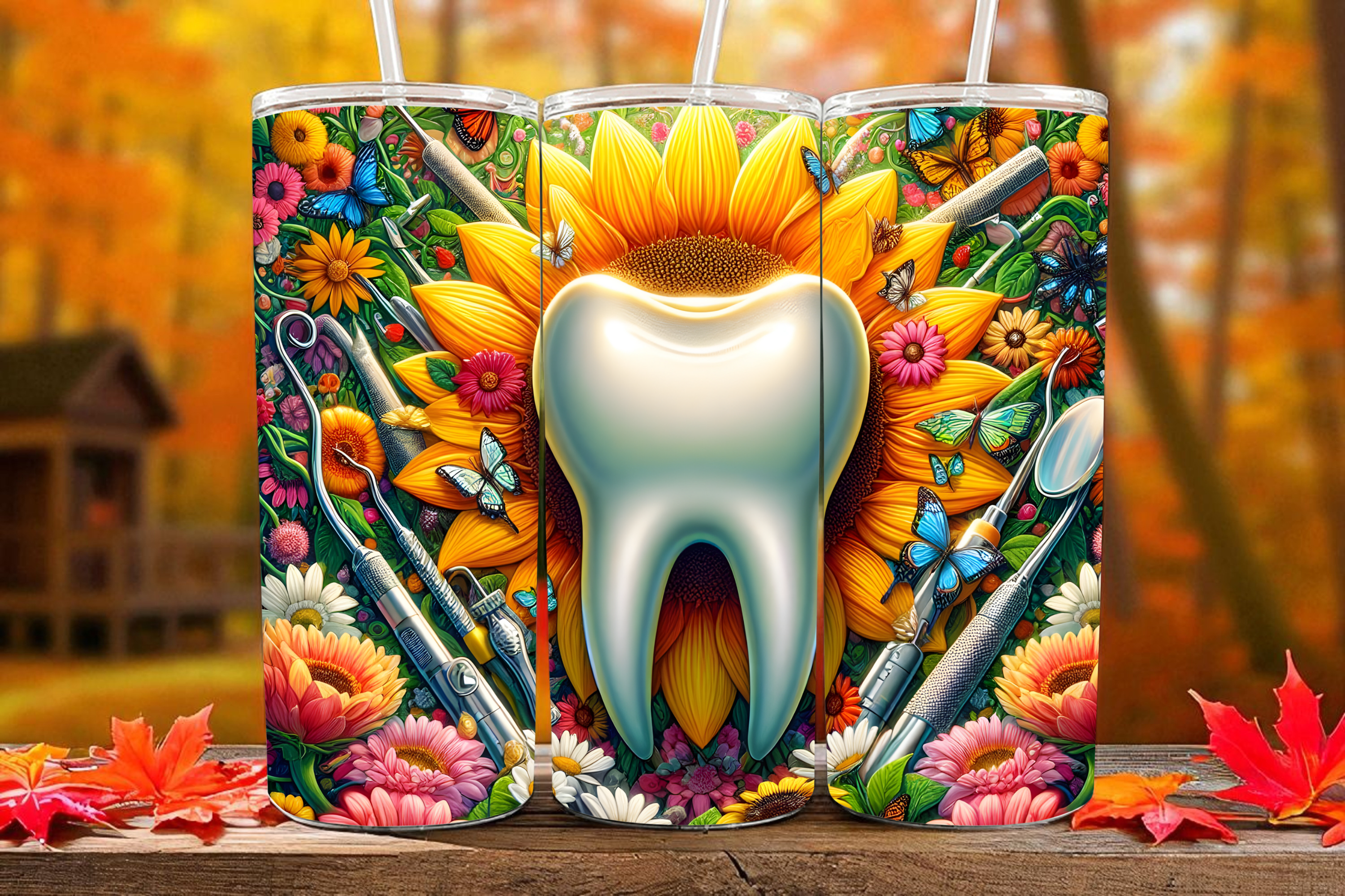 🦷 Dental Collection 20oz Sublimation Tumbler
