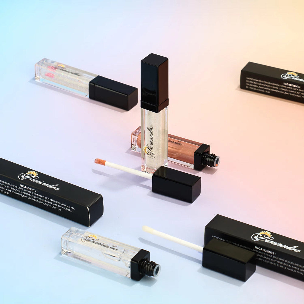 LED Light Lip Gloss with Mirror