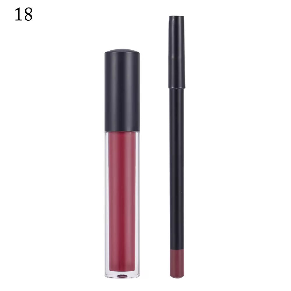 Matte Lipstick & Lip Liner Set – Long Lasting, Waterproof & Smudge-Proof