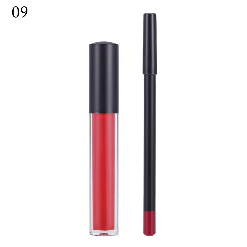 Matte Lipstick & Lip Liner Set – Long Lasting, Waterproof & Smudge-Proof
