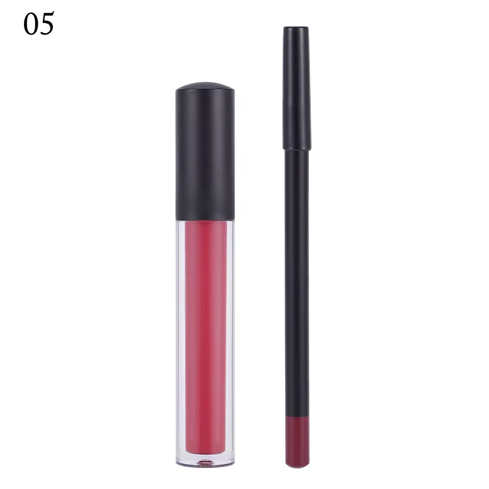 Matte Lipstick & Lip Liner Set – Long Lasting, Waterproof & Smudge-Proof