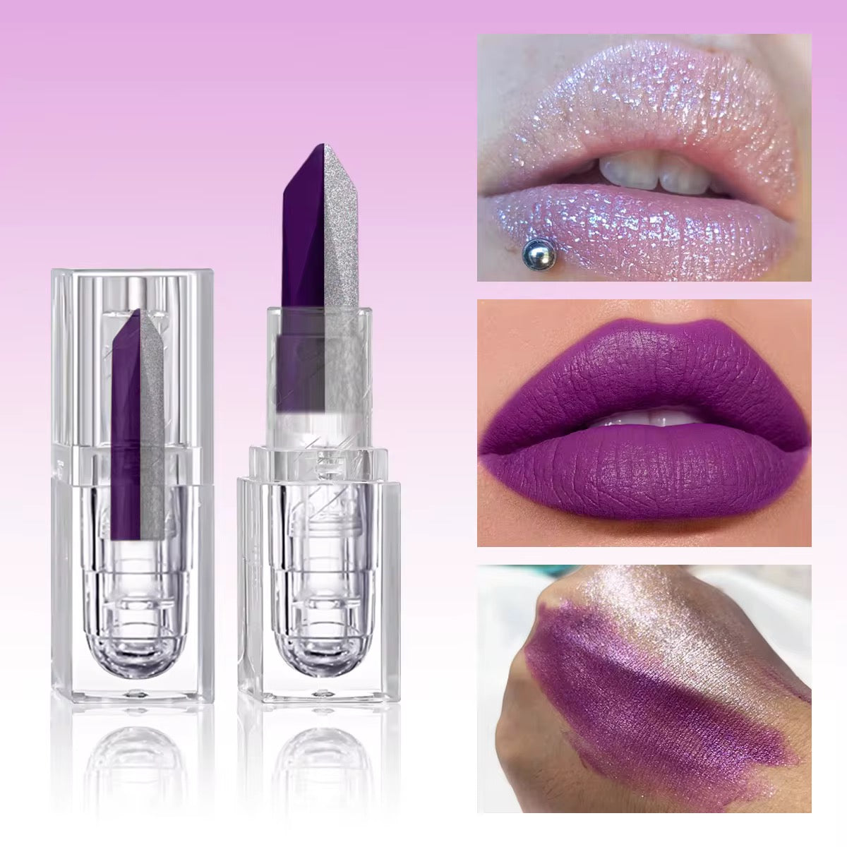 2-in-1 Double Color Changing Matte Lipstick