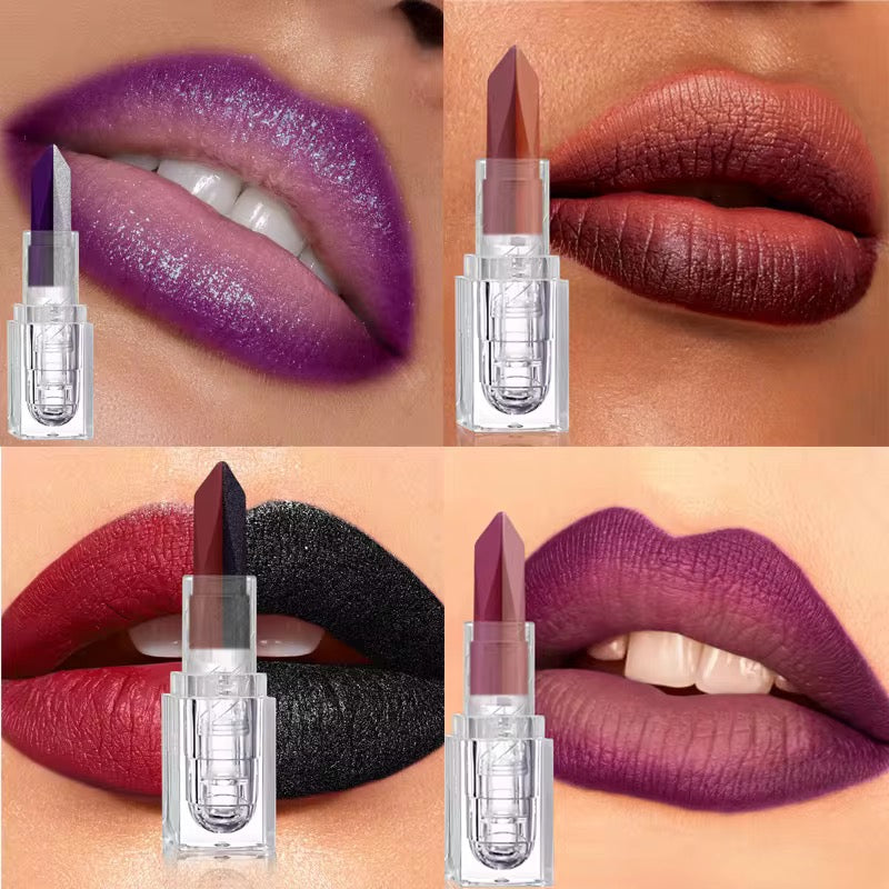 2-in-1 Double Color Changing Matte Lipstick