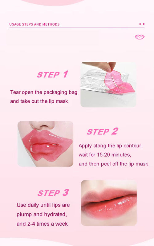 Pink Lip Care Gel Mask – Deep Hydration & Repair