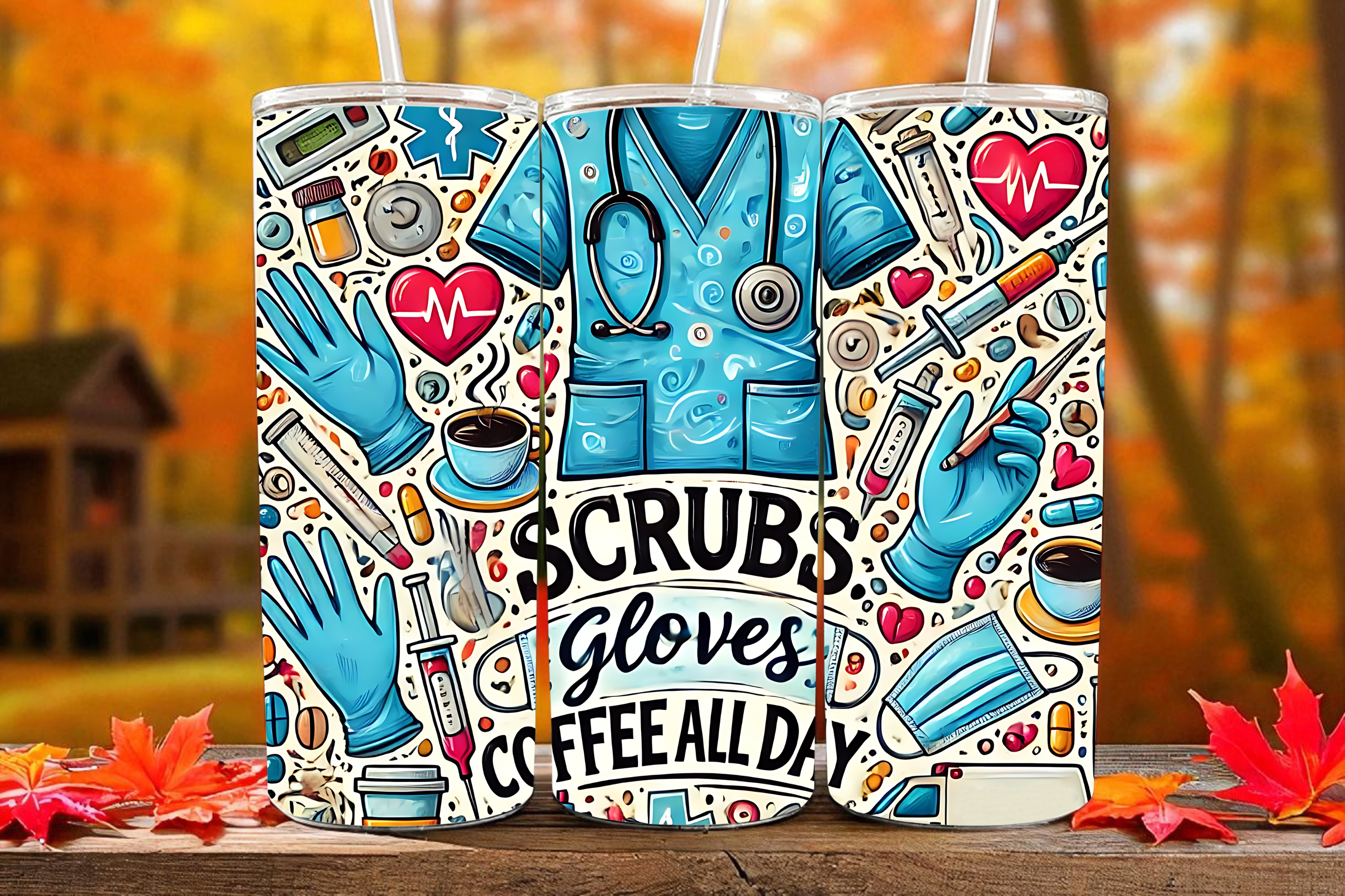 Nurse Sublimation Tumbler  Collection – 🌻💉