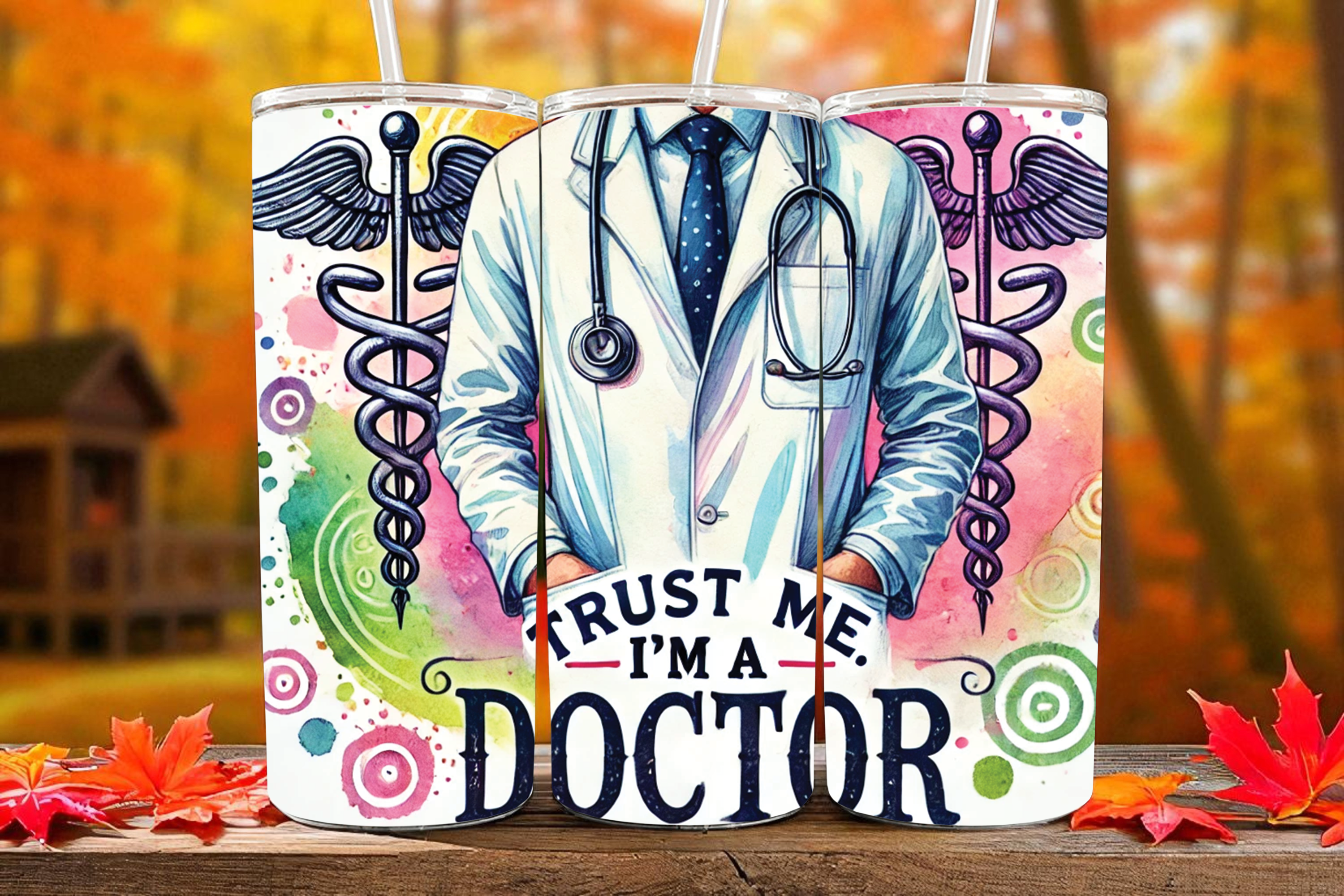 Doctor Sublimation Tumbler – Medical Design 🩺👨‍⚕️