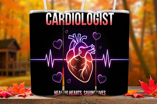 Cardiologist Sublimation Tumbler – Healing Hearts, Saving Lives ❤️‍🔥