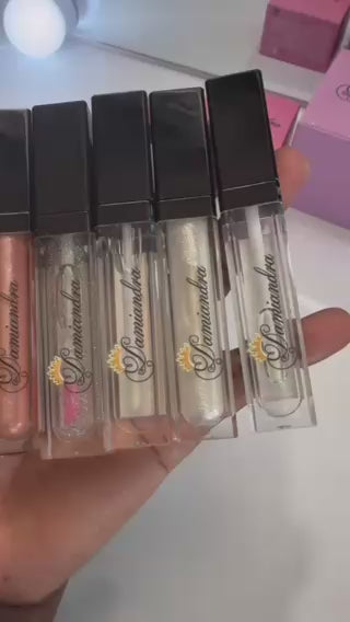 LED Light Lip Gloss with Mirror